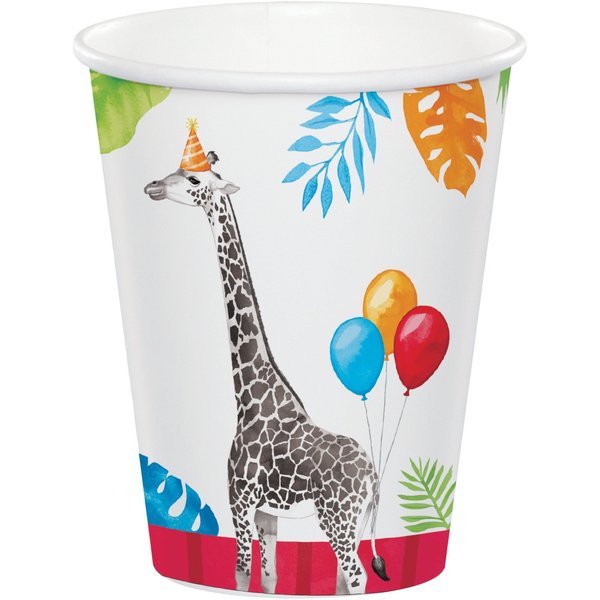 Creative Converting Party Animals Paper Cups, 9oz, 96PK 354578